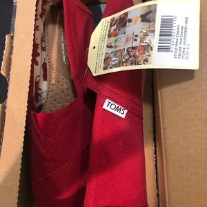 TOMS Classics Red Canvas